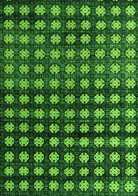 Abstract Green Modern Rug, abs4869grn