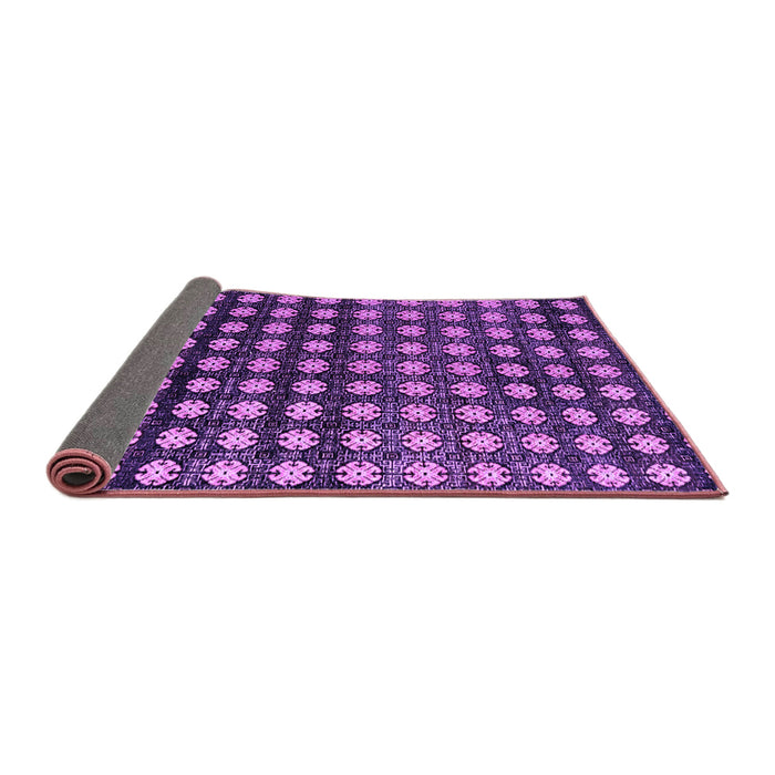 Sideview of Abstract Purple Modern Rug, abs4869pur