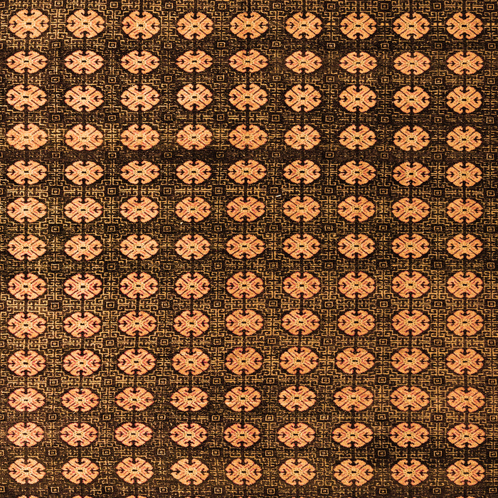 Square Abstract Orange Modern Rug, abs4869org