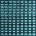 Square Abstract Light Blue Modern Rug, abs4869lblu