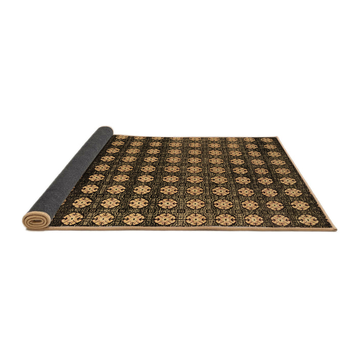 Sideview of Abstract Brown Modern Rug, abs4869brn