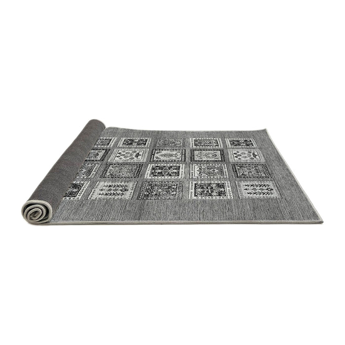 Sideview of Abstract Gray Modern Rug, abs486gry