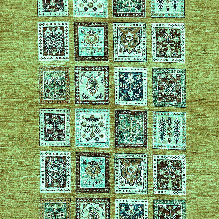 Abstract Turquoise Modern Rug, abs486turq