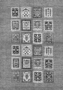 Abstract Gray Modern Rug, abs486gry