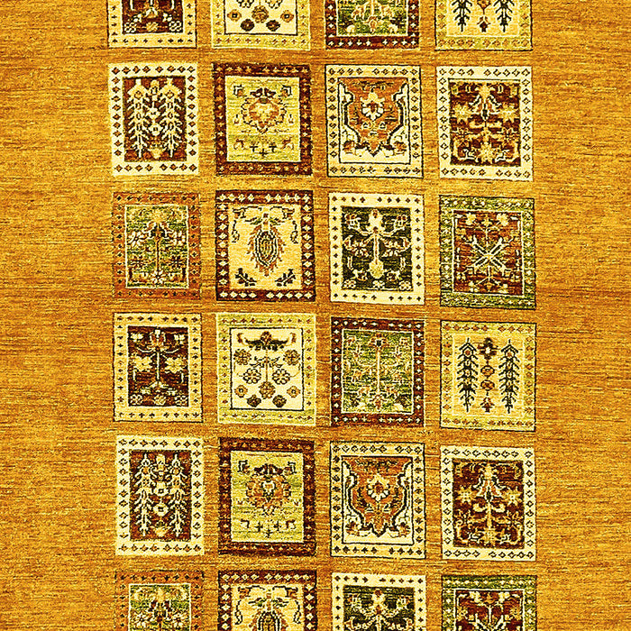 Abstract Yellow Modern Rug, abs486yw