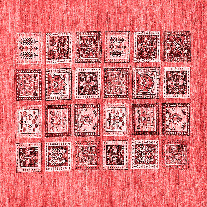 Machine Washable Abstract Red Modern Rug, wshabs486red