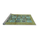 Sideview of Machine Washable Abstract Light Blue Modern Rug, wshabs486lblu