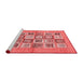 Modern Red Washable Rugs