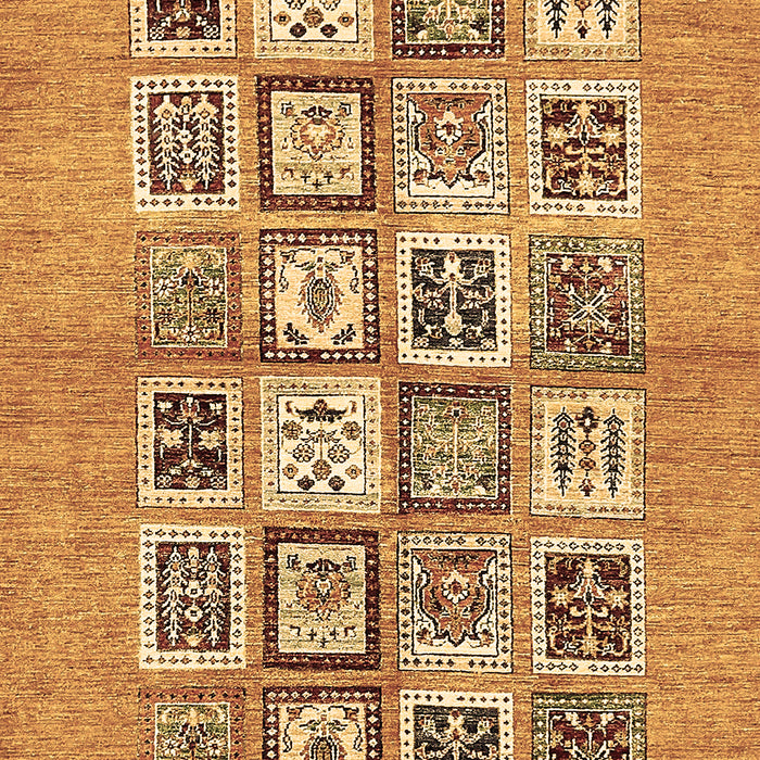 Abstract Brown Modern Rug, abs486brn