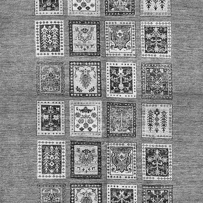 Machine Washable Abstract Gray Modern Rug, wshabs486gry