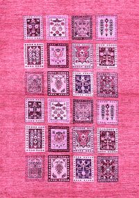 Abstract Pink Modern Rug, abs486pnk