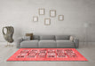 Modern Red Washable Rugs