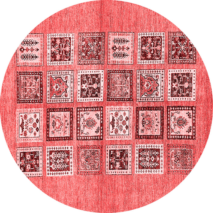 Abstract Red Modern Rug, abs486red