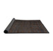 Sideview of Abstract Burgundy Brown Modern Rug, abs4870