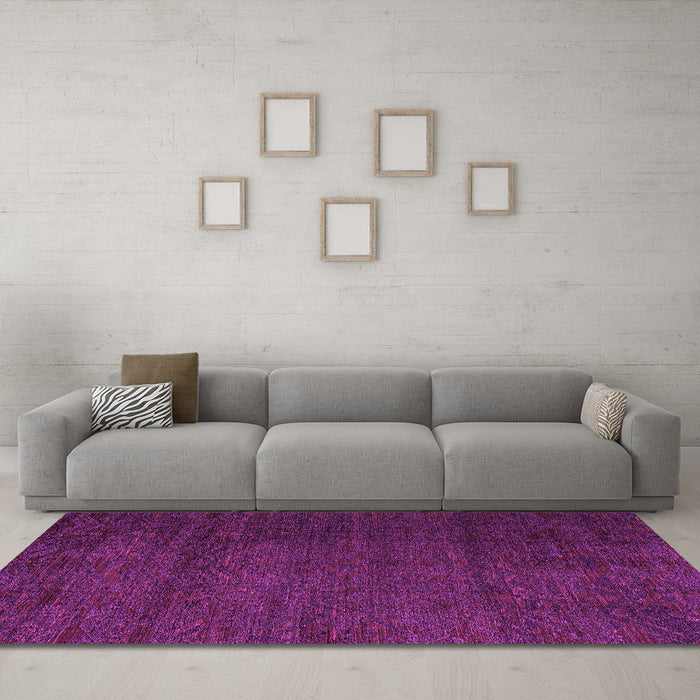 Machine Washable Abstract Pink Modern Rug in a Living Room, wshabs4870pnk