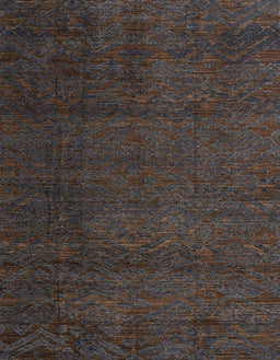 Abstract Burgundy Brown Modern Rug, abs4870