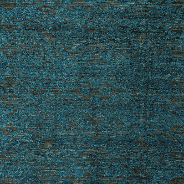 Abstract Light Blue Modern Rug, abs4870lblu