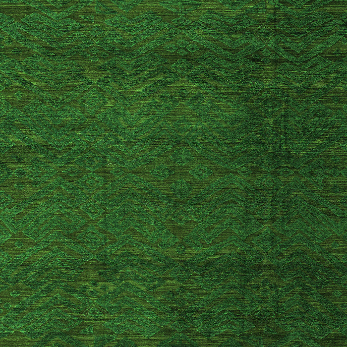Machine Washable Abstract Green Modern Area Rugs, wshabs4870grn
