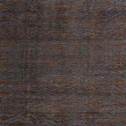 Square Abstract Burgundy Brown Modern Rug, abs4870
