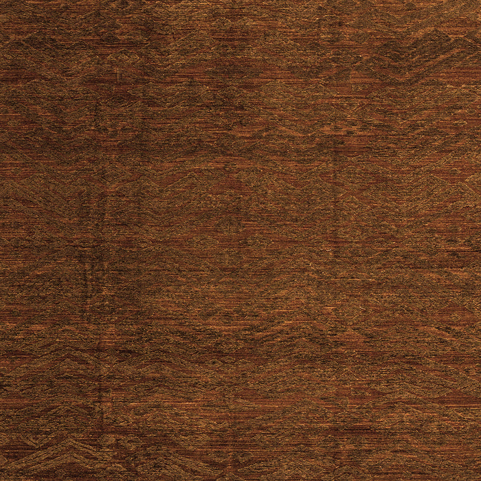 Square Machine Washable Abstract Orange Modern Area Rugs, wshabs4870org