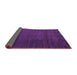 Sideview of Abstract Purple Modern Rug, abs4870pur