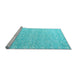 Sideview of Machine Washable Abstract Light Blue Modern Rug, wshabs4871lblu