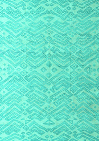 Abstract Turquoise Modern Rug, abs4871turq