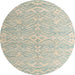 Round Abstract Sage Green Modern Rug, abs4871