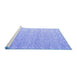 Sideview of Machine Washable Abstract Blue Modern Rug, wshabs4871blu