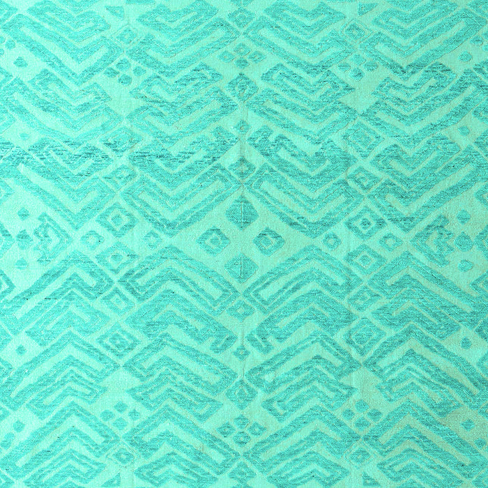 Machine Washable Abstract Turquoise Modern Area Rugs, wshabs4871turq