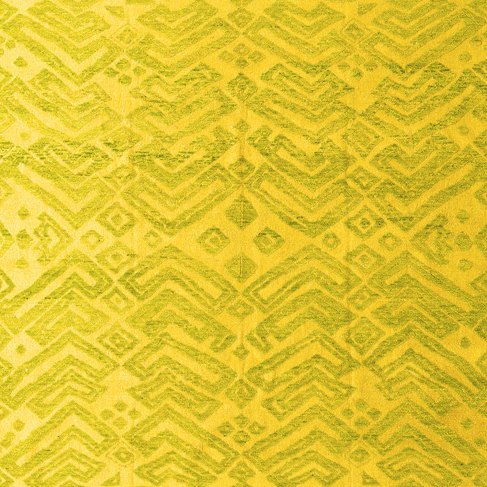 Machine Washable Abstract Yellow Modern Rug, wshabs4871yw