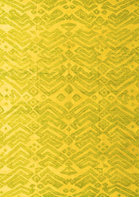 Abstract Yellow Modern Rug, abs4871yw