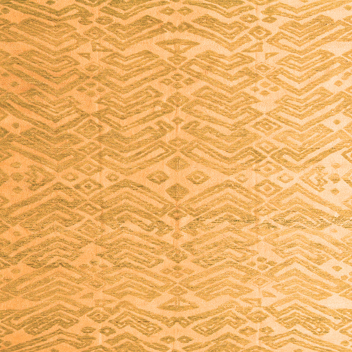 Square Machine Washable Abstract Orange Modern Area Rugs, wshabs4871org