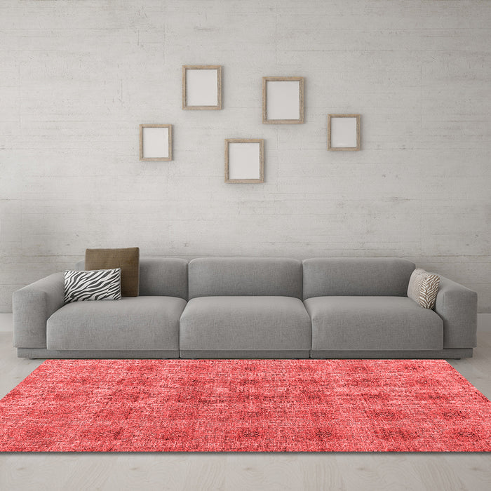 Modern Red Washable Rugs