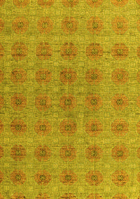 Abstract Yellow Modern Rug, abs4872yw