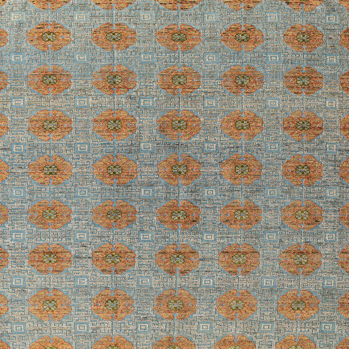 Square Machine Washable Abstract Brown Rug, wshabs4872