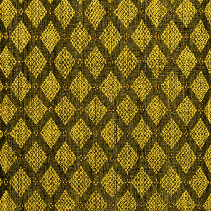 Square Machine Washable Abstract Yellow Modern Rug, wshabs4873yw