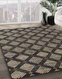 Abstract Brown Modern Rug, abs4873