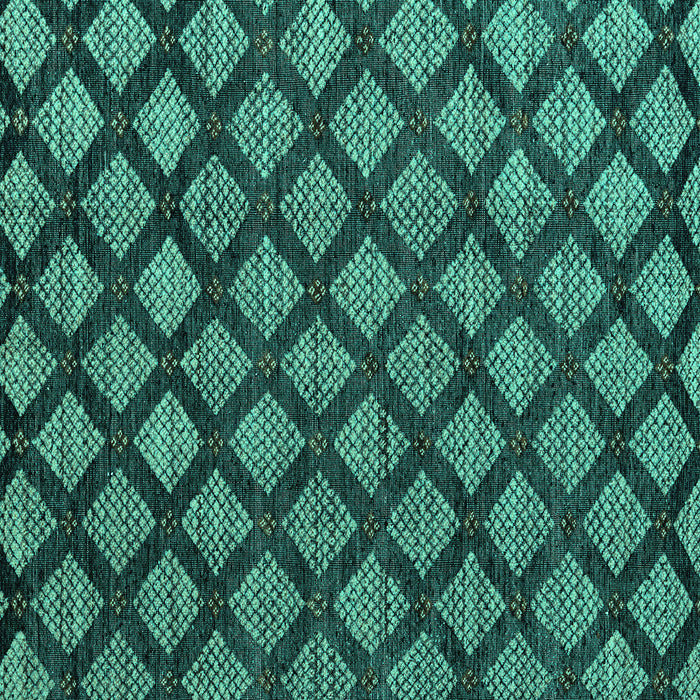 Square Abstract Turquoise Modern Rug, abs4873turq