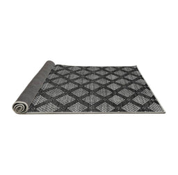 Sideview of Abstract Gray Modern Rug, abs4873gry