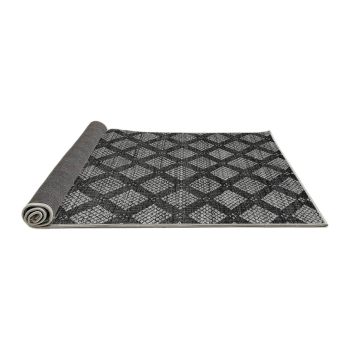 Sideview of Abstract Gray Modern Rug, abs4873gry