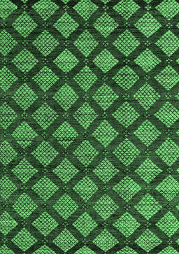 Abstract Emerald Green Modern Rug, abs4873emgrn
