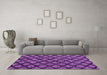 Machine Washable Abstract Purple Modern Area Rugs in a Living Room, wshabs4873pur