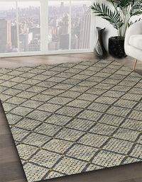 Abstract Tan Brown Modern Rug, abs4874