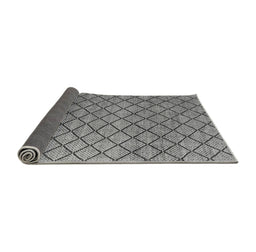 Sideview of Abstract Gray Modern Rug, abs4874gry