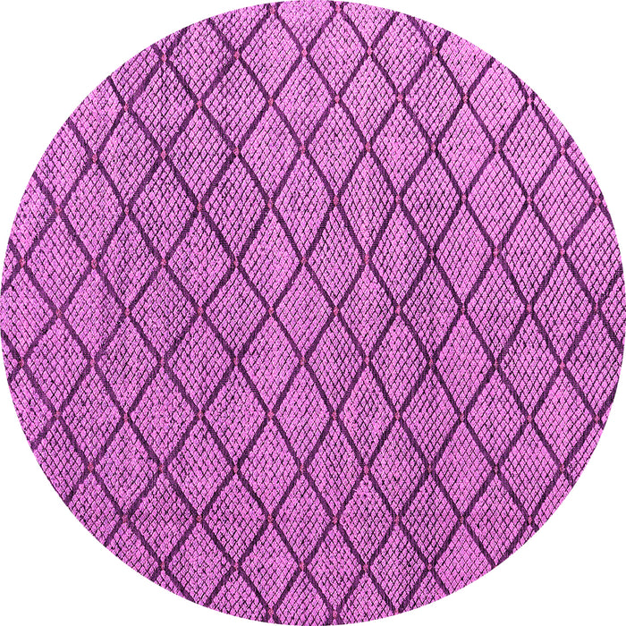 Round Machine Washable Abstract Pink Modern Rug, wshabs4874pnk