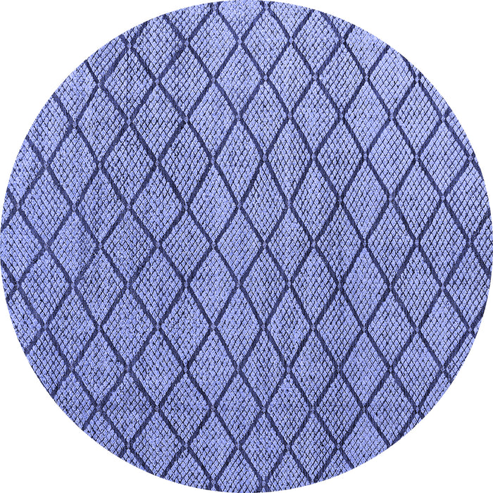Round Machine Washable Abstract Blue Modern Rug, wshabs4874blu