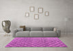 Machine Washable Abstract Pink Modern Rug in a Living Room, wshabs4874pnk