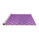 Sideview of Machine Washable Abstract Purple Modern Area Rugs, wshabs4874pur