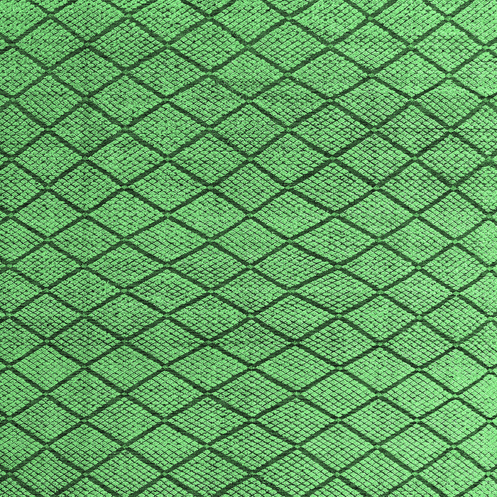 Square Machine Washable Abstract Emerald Green Modern Area Rugs, wshabs4874emgrn